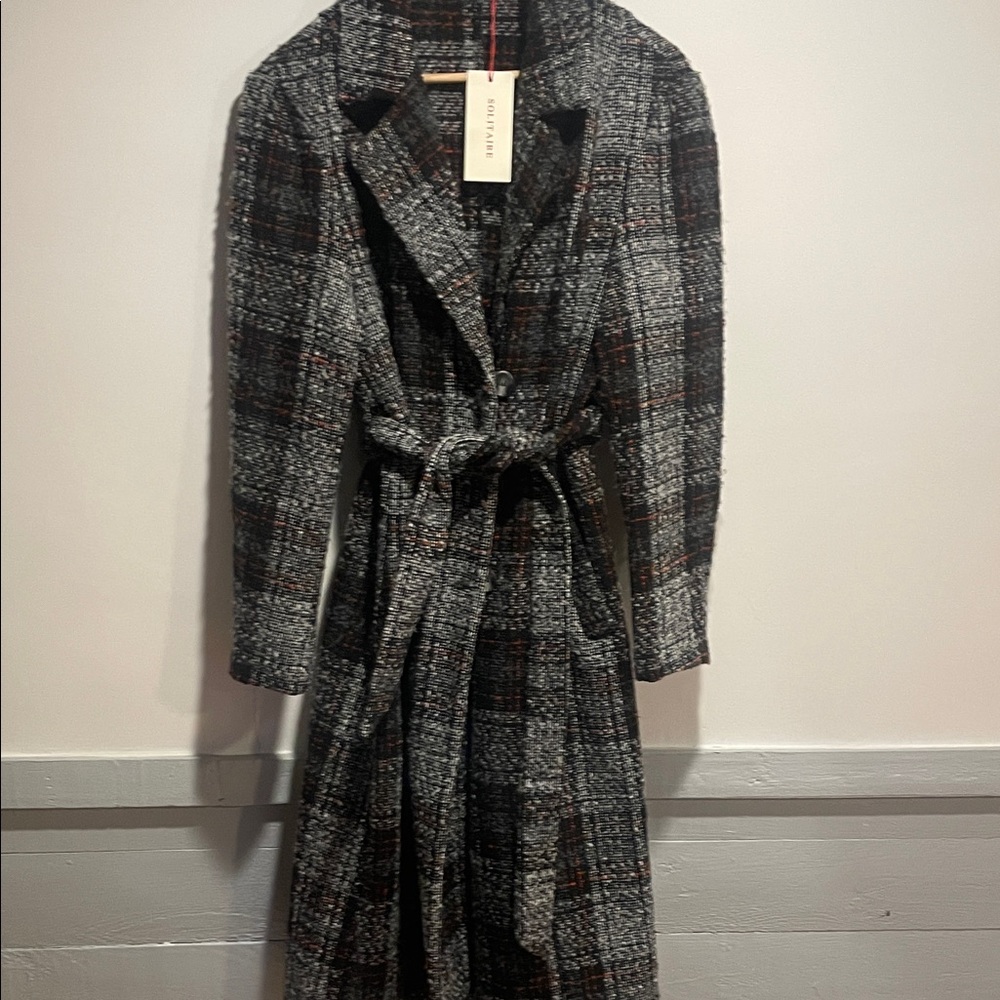 Solitaire Black and Orange Tweed Jacket